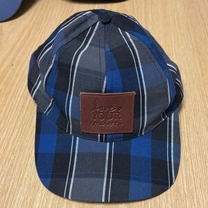 Love Your Melon Navy and Black Plaid Hat
